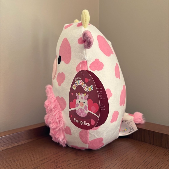 NWT Squishmallows 8" + Clip Evangelica the Cow (Fuzzy Belly) US Exclusive LOT - Picture 5 of 15
